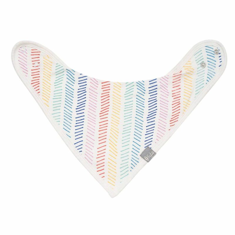 Kyte BABY Printed Bib in Herringbone