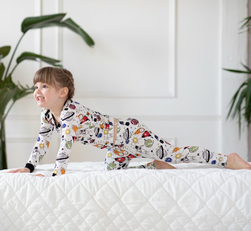 Peregrine Kidswear Space Doodle Bamboo Two-Piece Pajamas