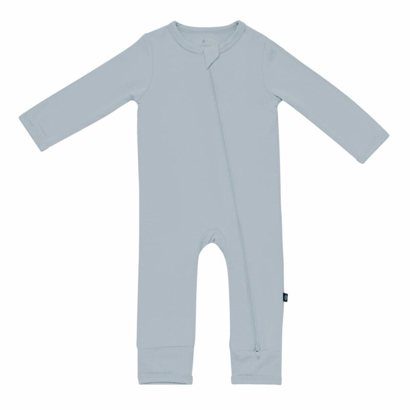 Kyte BABY Zippered Romper in Fog