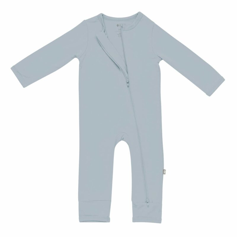 Kyte BABY Zippered Romper in Fog