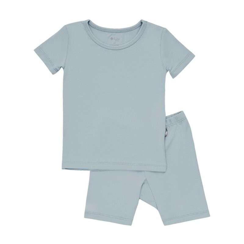 Kyte BABY Short Sleeve Toddler Pajama Set in Fog