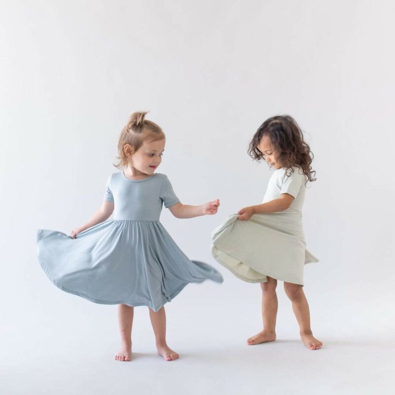 Kyte BABY Twirl Dress in Aloe