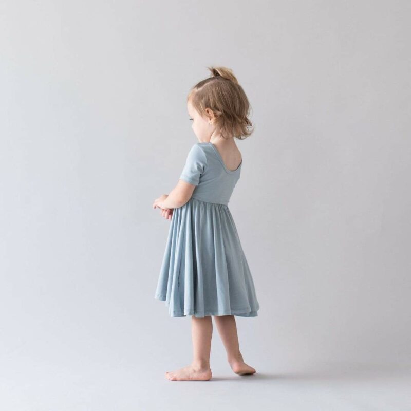 Kyte BABY Twirl Dress in Fog