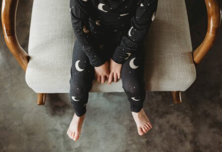 Mai Bee Gray Night Bamboo Two-Piece Pajama Set