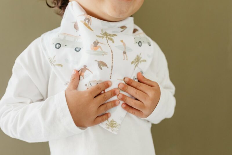 Copper Pearl Maui Baby Bandana Bib Set 4-Pack