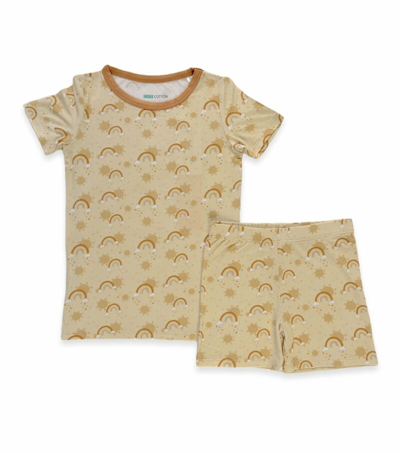 CuteCotton My Little Rainbows Short Sleeve and Shorts Bamboo Pajamas