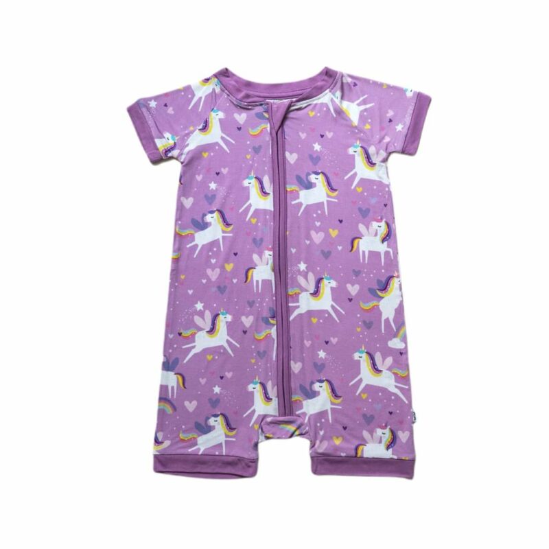 Little Sleepies Sienna's Unicorns Shorty Bamboo Viscose Zippy