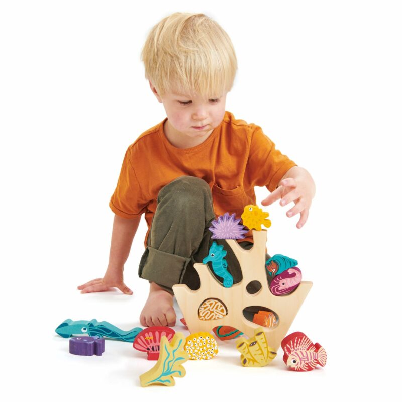 Tender Leaf Toys Stacking Coral Reef Animal Set