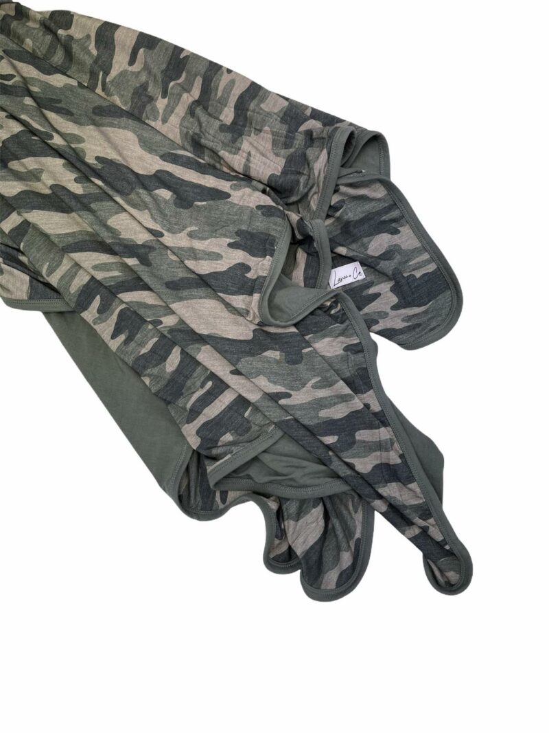 Laree + Co Kace Camo Bamboo Toddler Blanket