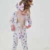 Laree + Co Maggie Floral Bamboo Ruffle Romper