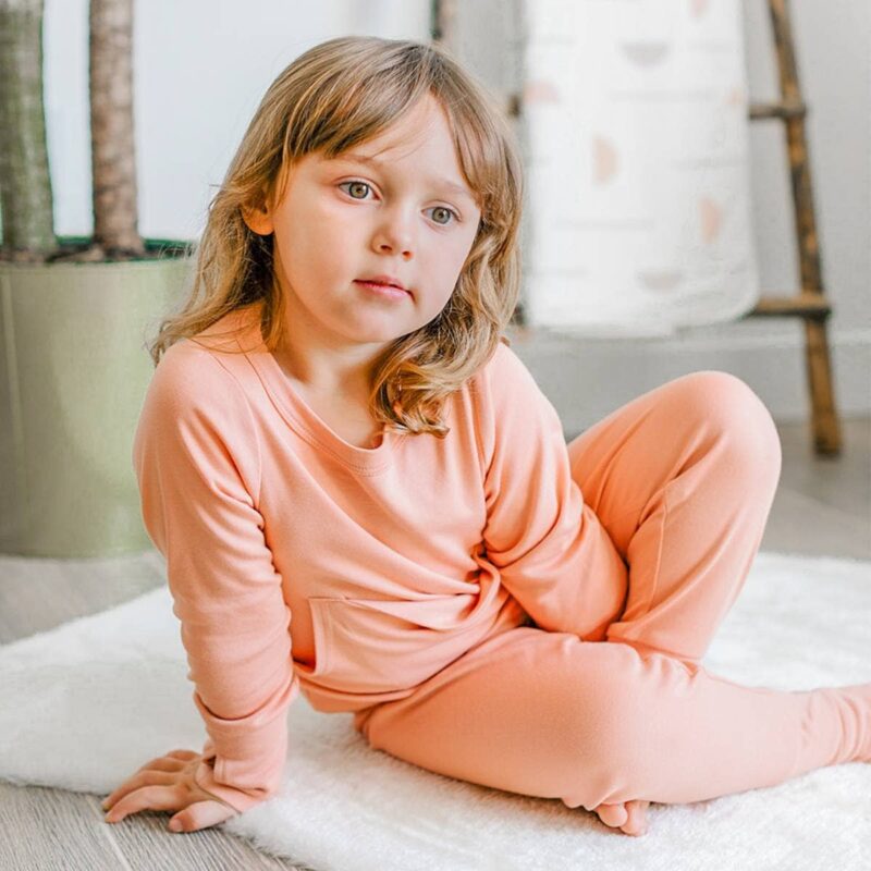 goumi Prickly Pear Bamboo Kid's Loungewear Set