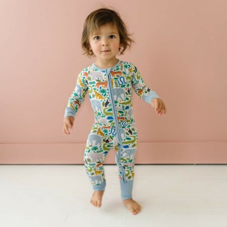 Little Sleepies Jungle Safari Bamboo Viscose Zippy