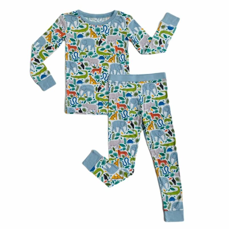 Little Sleepies Jungle Safari Two-Piece Bamboo Viscose Pajama Set