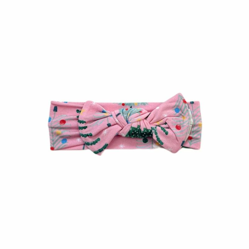 Little Sleepies Pink Twinkling Trees Bamboo Viscose Headband