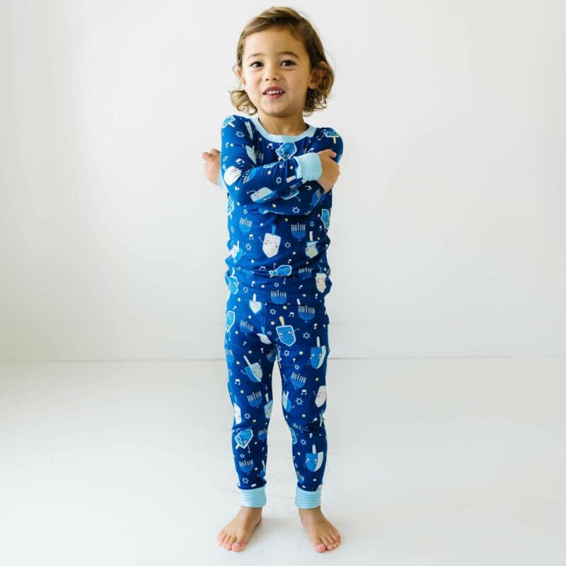 Little Sleepies Dancing Dreidels Two-Piece Bamboo Viscose Pajama Set