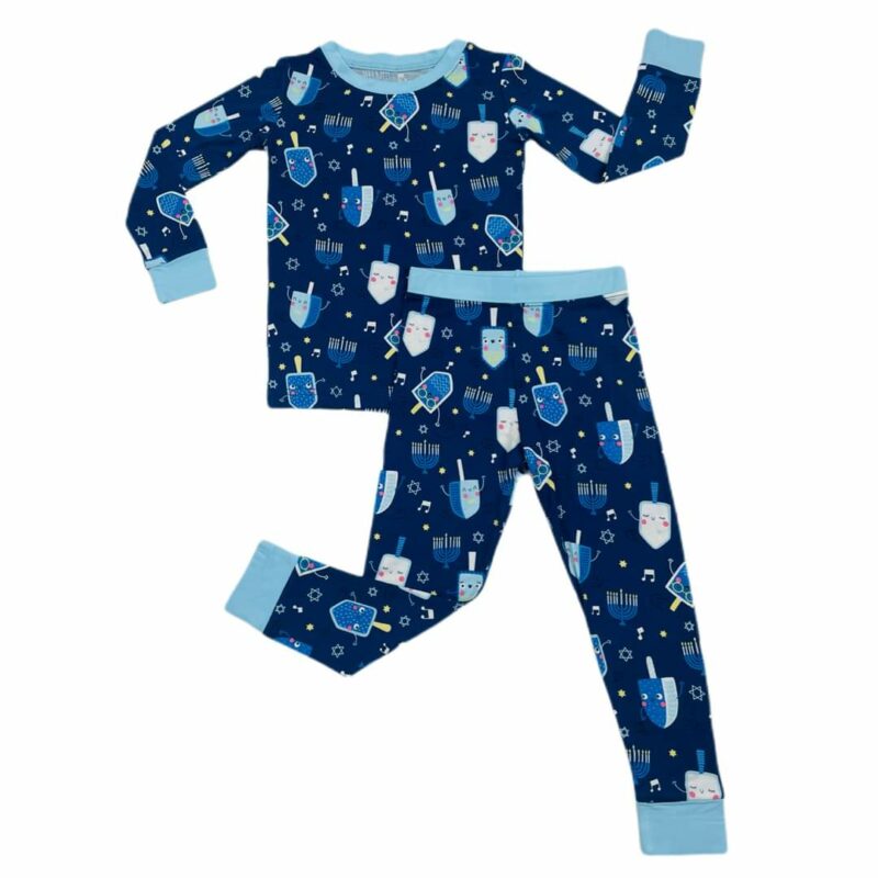 Little Sleepies Dancing Dreidels Two-Piece Bamboo Viscose Pajama Set