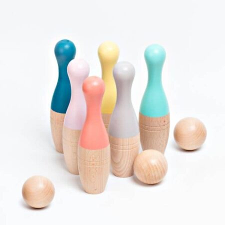 Me&mine Wooden Bowling Set Original Colors