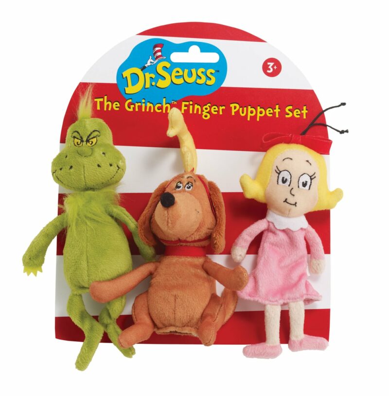 Manhattan Toy Dr. Seuss The Grinch Finger Puppet Set