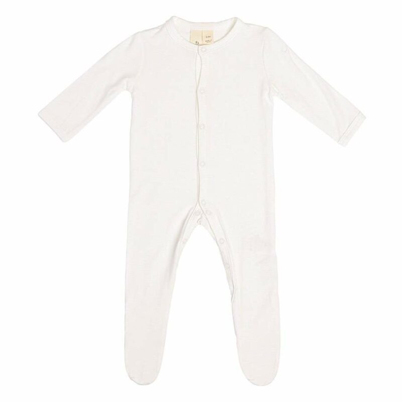 Kyte BABY Snap Footie in Cloud