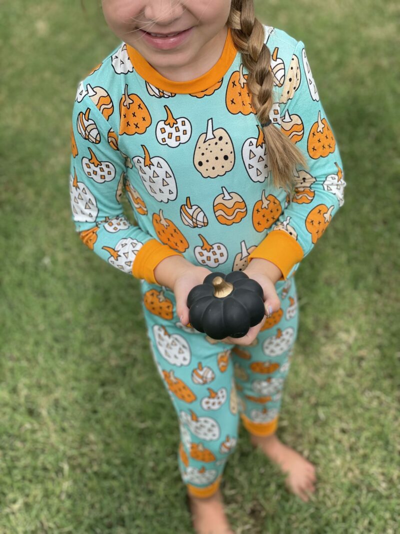 Kozi & Co Pumpkins Bamboo Pajama Set