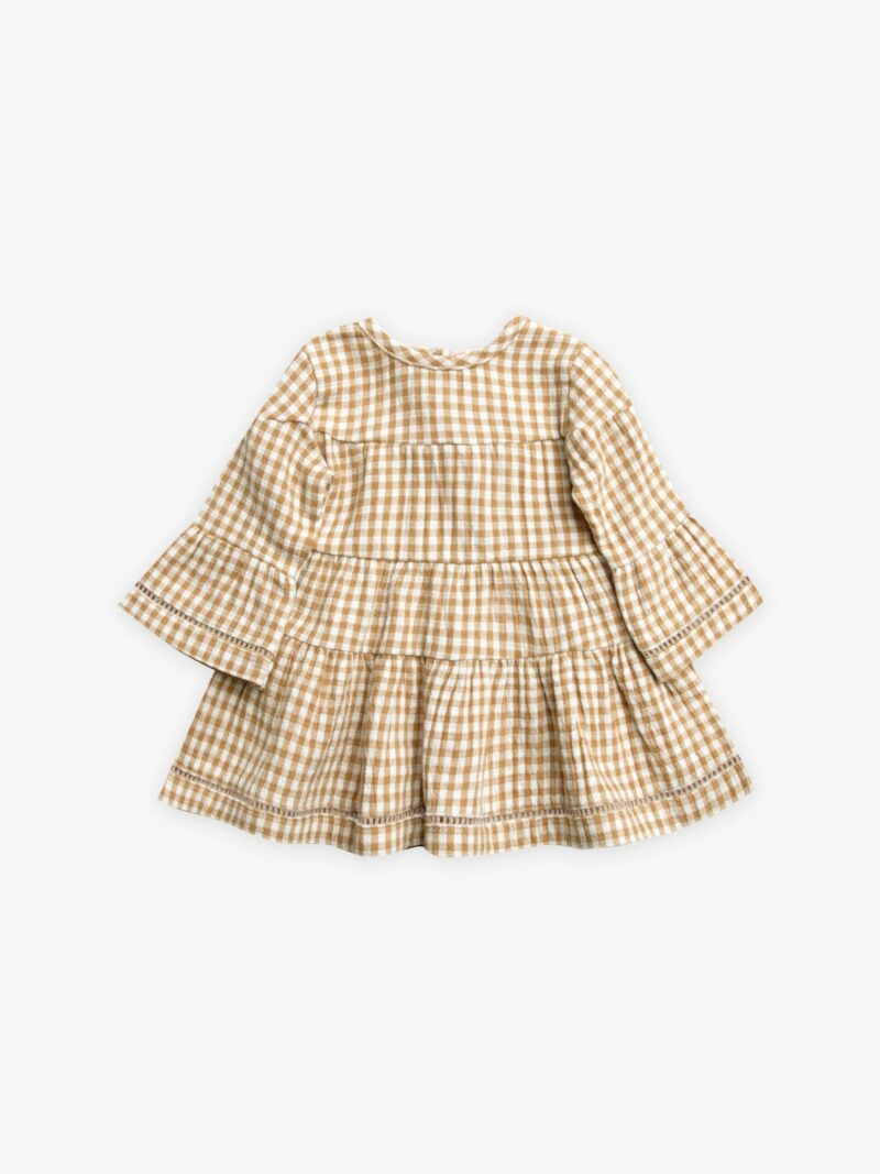 Quincy Mae Honey Gingham Belle Dress