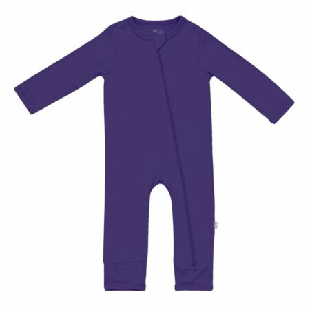 Kyte BABY Zippered Romper in Eggplant