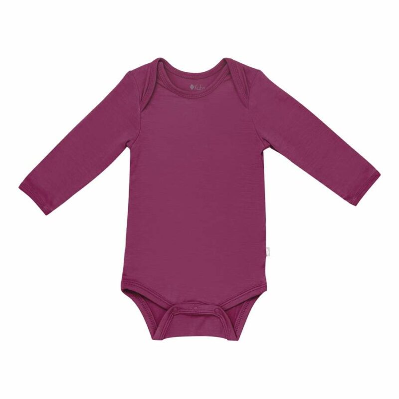 Kyte BABY Long Sleeve Bodysuit in Dahlia