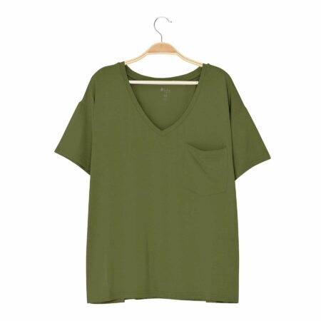 Kyte BABY Women's V-Neck in Olive