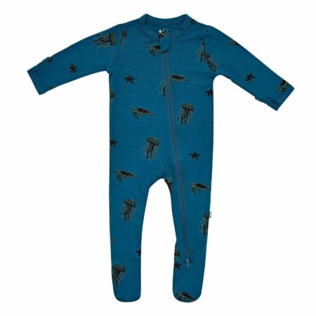 Kyte BABY Zippered Footie in Marine