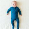 Kyte BABY Zippered Footie in Marine