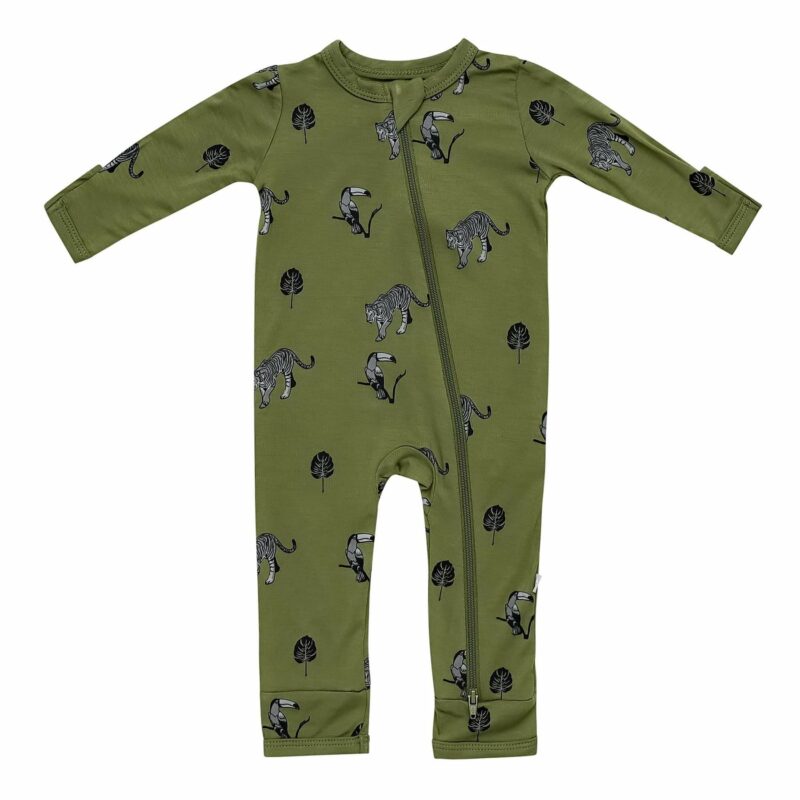 Kyte BABY Zippered Romper in Jungle