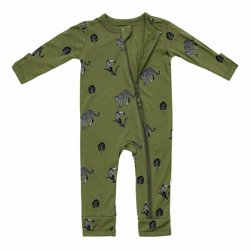 Kyte BABY Zippered Romper in Jungle