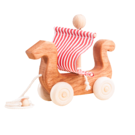 Poppy Baby Co Viking Wooden Sailing Boat