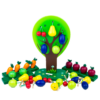 Poppy Baby Co Wooden Tree and Garden Set with Fruits and Veggies