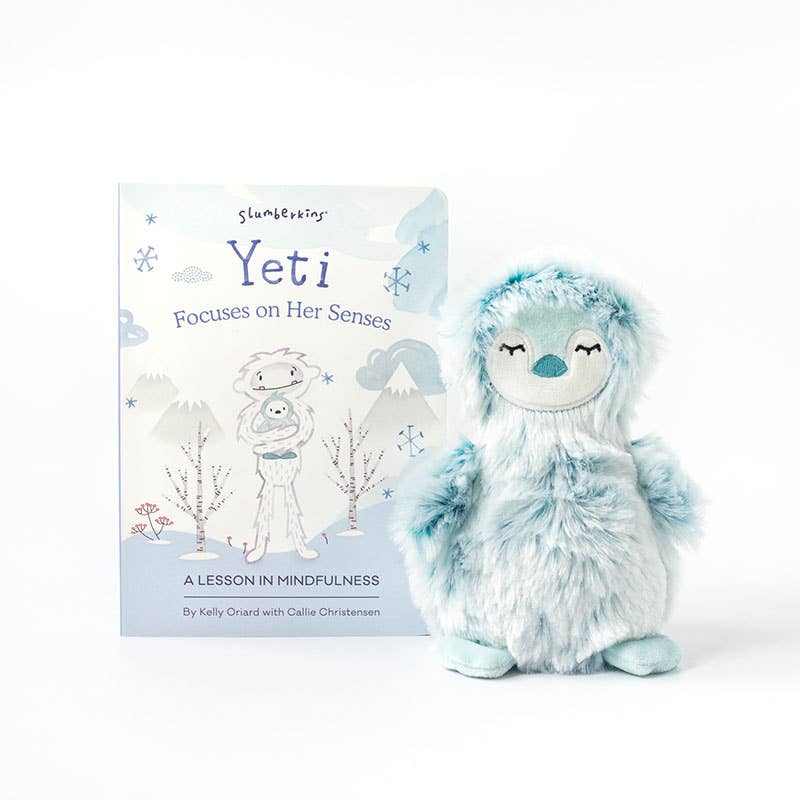 Slumberkins Ice Blue Penguin Mini Mindfulness Limited Edition Gift Set