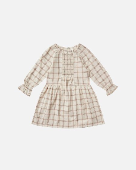 Rylee & Cru Wine Check Sadie Dress