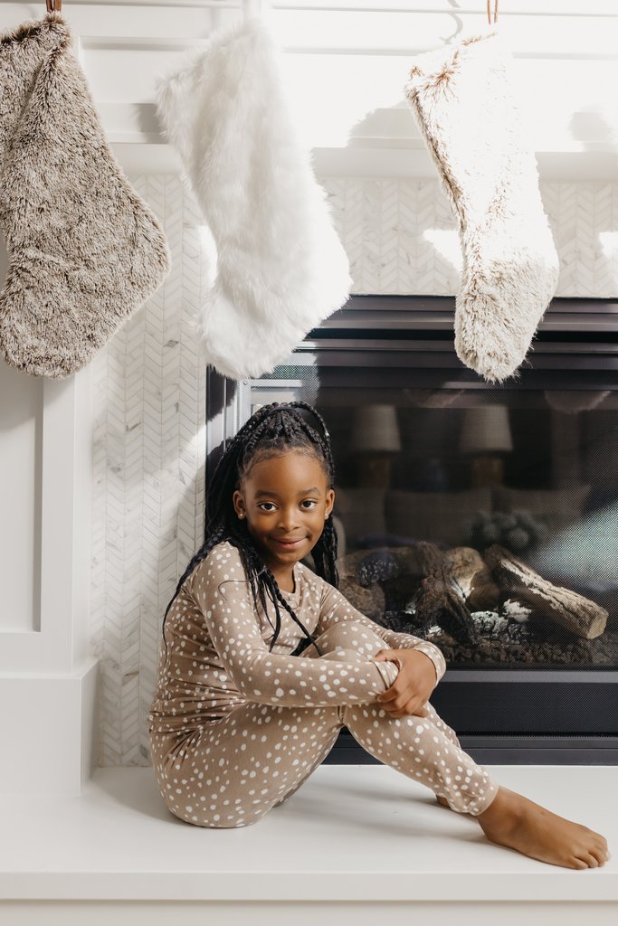 Copper Pearl Fawn Long Sleeve Pajama Set