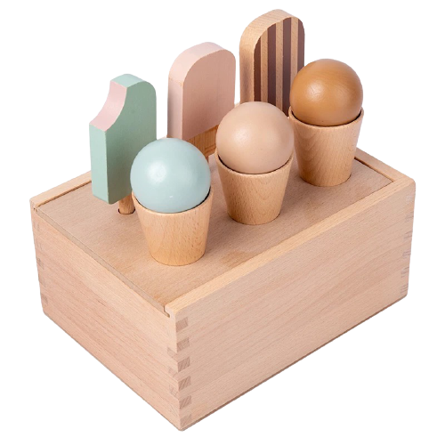 B.Baby Co Wooden Ice Cream Set