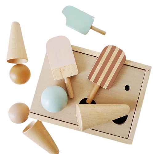 B.Baby Co Wooden Ice Cream Set