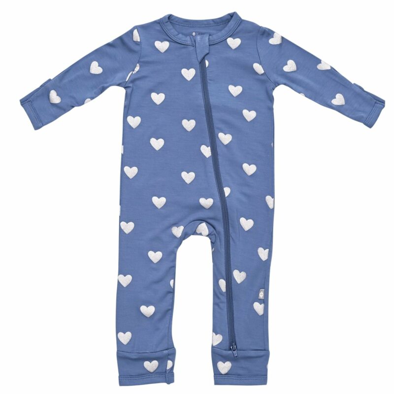 Kyte BABY Silver Hearts Valentine's Day Print