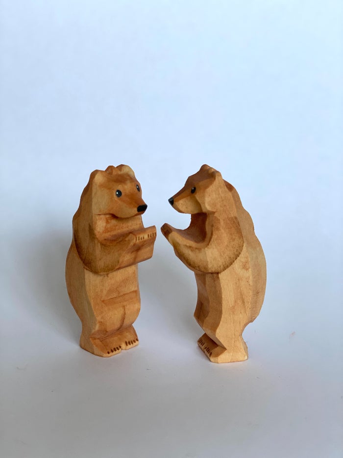 PoppyBaby Co Bear Cubs Figurine Set of 2