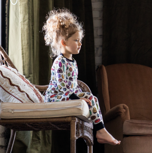 Peregrine Kidswear Crystals Bamboo Viscose Two-Piece Pajama Set