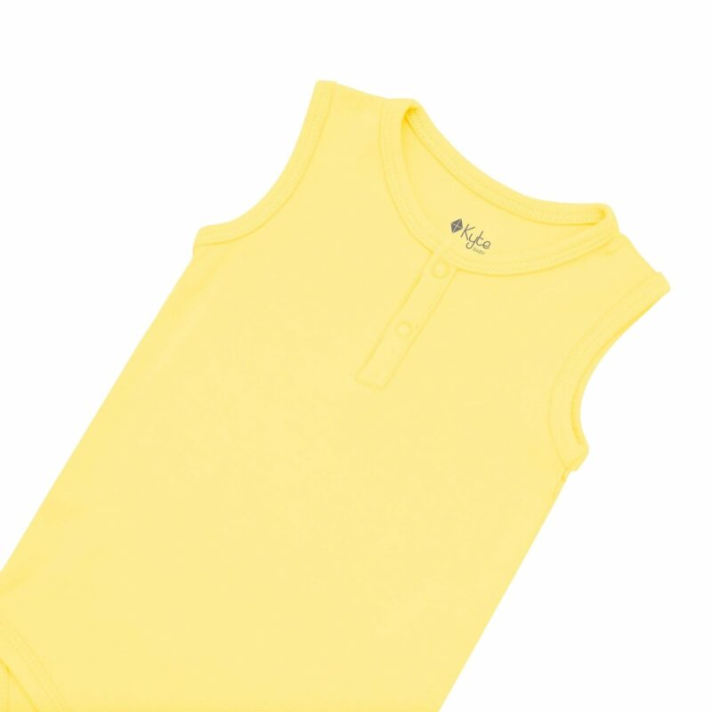 Kyte BABY Sleeveless Bodysuit in Daffodil