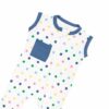 Kyte BABY Sleeveless Zippered Romper in Spring Polka Dots