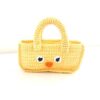 Pebble Yellow Knit Chick Basket