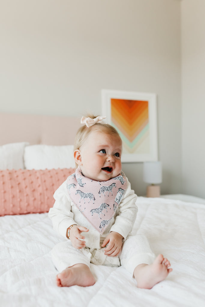 Copper Pearl Zella Bandana Bib 4-Piece Set