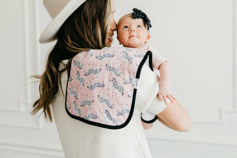 Copper Pearl Zella Burp Cloth Set