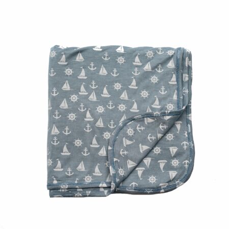 Emerson and Friends Anchors Away Luxury Bamboo Viscose Baby Blanket