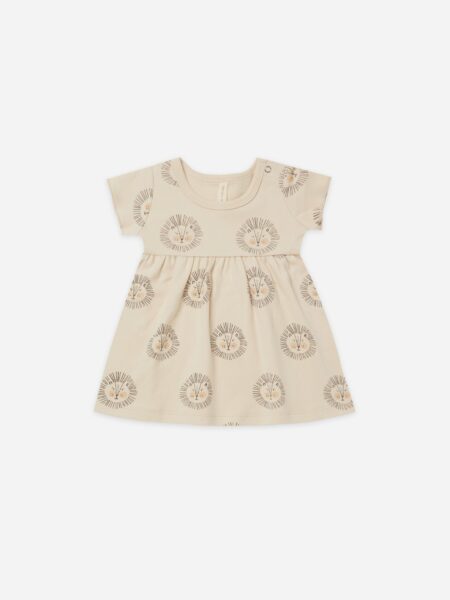 Quincy Mae Lions Short Sleeve Baby Dress