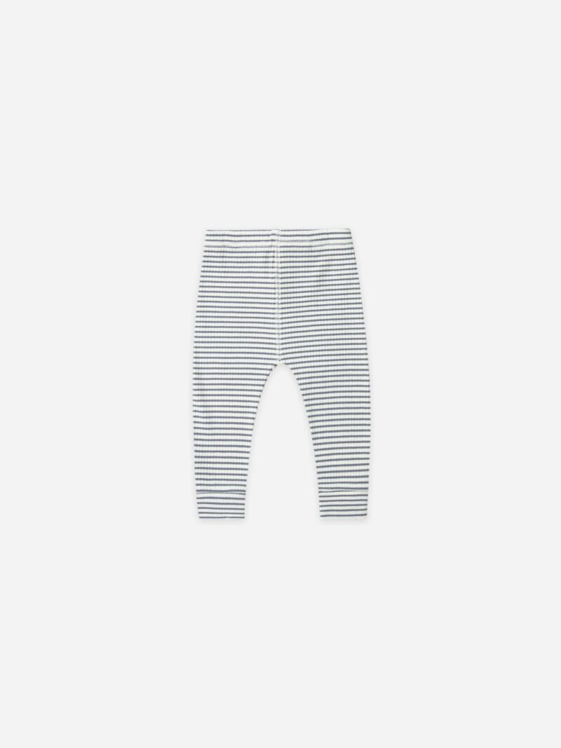 Quincy Mae Indigo Stripe Ribbed Leggings